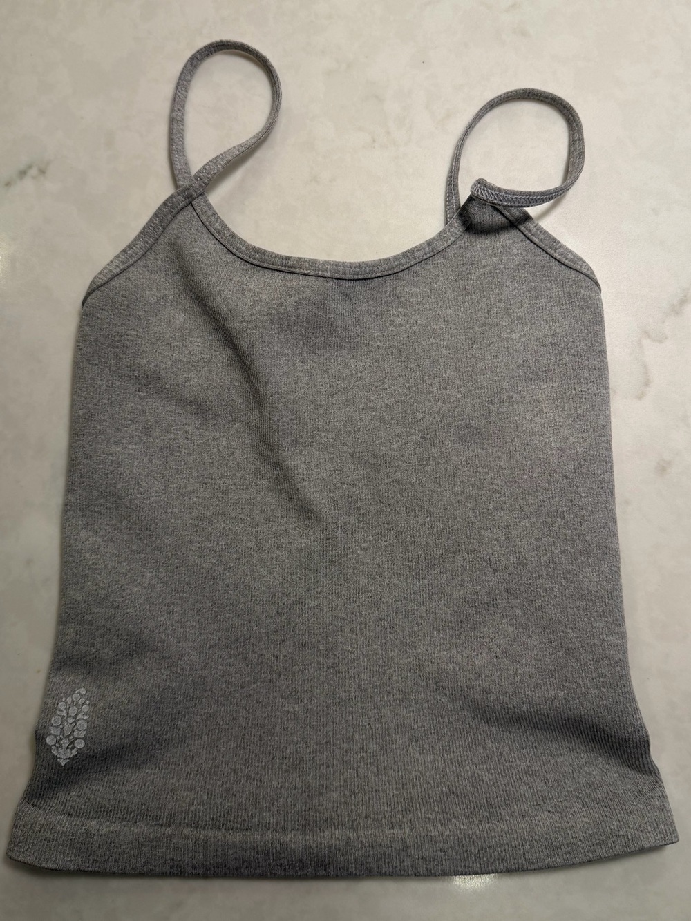 NWT Free People Movement Gym Yoga Tank Seamless XS/S Ribbed Gray Athleisure